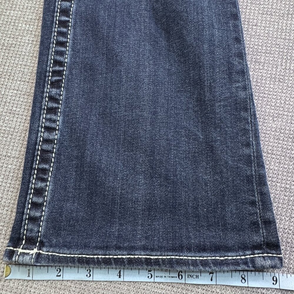 Vigoss Womens Size 3/4 L33 Blue Denim Bootcut Dallas Heritage Jeans Embellished - Picture 14 of 15